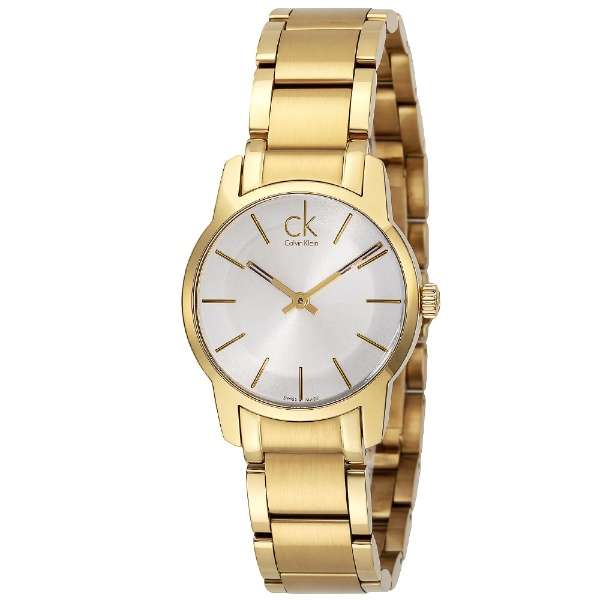 Shop Authentic Calvin Klein City White Dial Gold Steel Strap Watch for Women - K2G23546 - Luxxuri