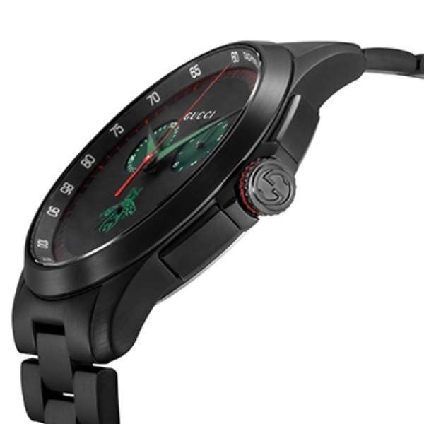 Shop Authentic Gucci G Timeless Quartz Black Dial Black Steel Strap Watch for Men - YA126270 - Luxxuri