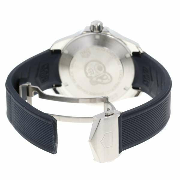 Tag Heuer Aquaracer Blue Dial Blue Rubber Strap Watch for Men - WAY111C.FT6155