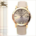 Shop Authentic Burberry The City Beige Dial Brown Leather Strap Watch for Women - BU9014 - Luxxuri
