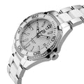 Shop Authentic Tag Heuer Aquaracer Diamonds White Dial Two Tone Steel Strap Watch for Women - WAY131H.BA0914 - Luxxuri