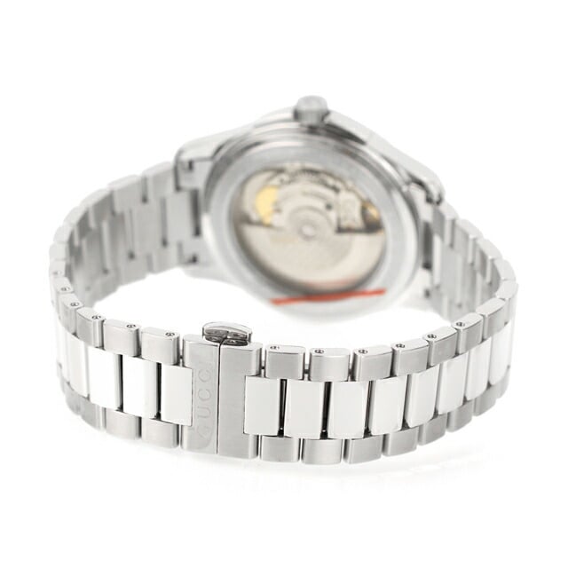 Shop Authentic Gucci G Timeless Automatic Brown Dial Silver Steel Strap Watch For Women - YA126431A - Luxxuri