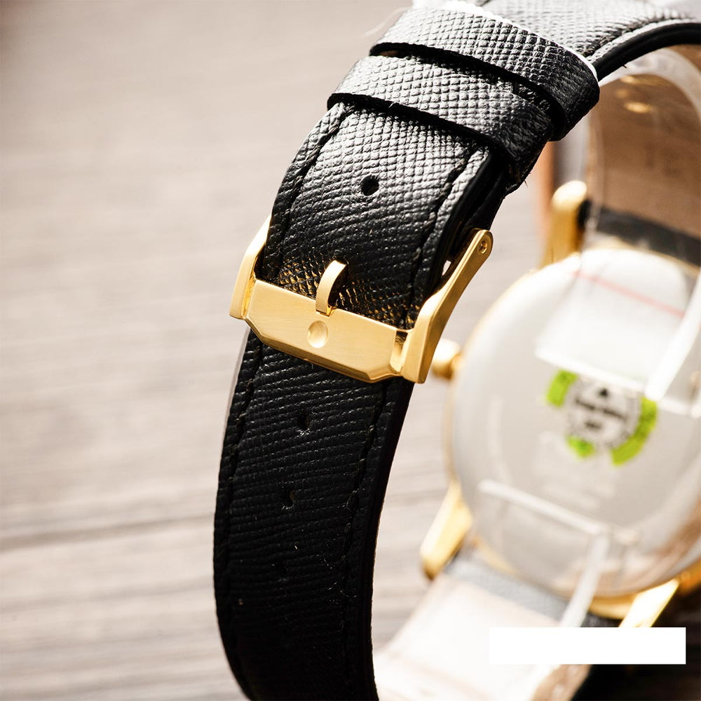 Shop Authentic Movado Museum Classic Quartz Black Dial Black Leather Strap Watch for Men - 0607195 - Luxxuri