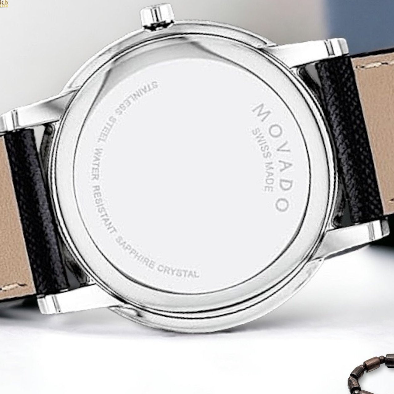 Shop Authentic Movado Museum Classic Blue Dial Black Leather Strap Watch for Men - 0607197 - Luxxuri