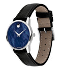 Shop Authentic Movado Museum Classic Blue Dial Black Leather Strap Watch for Men - 0607197 - Luxxuri