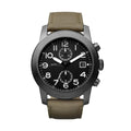 Shop Authentic Marc Jacobs Larry Chronograph Black Dial Grey Leather Strap Watch for Men - MBM5034 - Luxxuri