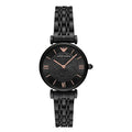 Shop Authentic Emporio Armani Gianni T Bar All Black Diamond Dial Watch For Women - AR11245 - Luxxuri