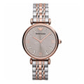 Shop Authentic Emporio Armani Gianni T Bar Grey Dial Two Tone Steel Strap Watch For Women - AR1840 - Luxxuri