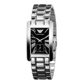 Shop Authentic Emporio Armani Classic Black Dial Silver Stainless Steel Watch For Women - AR0157 - Luxxuri