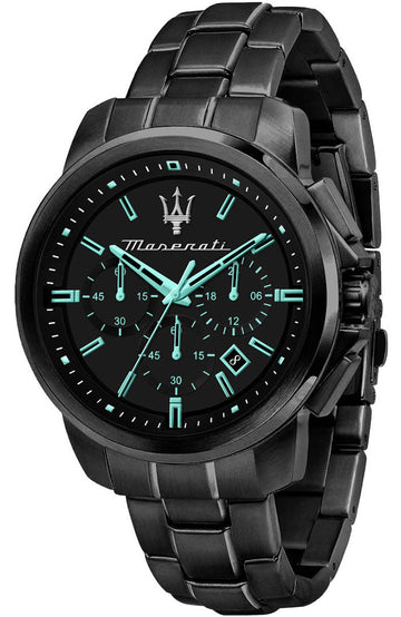 Shop Authentic Maserati Aqua Edition Quartz Precision Chronograph Black Dial Watch For Men - R8873644003 - Luxxuri
