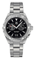 Shop Authentic Tag Heuer Aquaracer Quartz Black Dial Silver Steel Strap Watch for Men - WAY111Z.BA0928 - Luxxuri