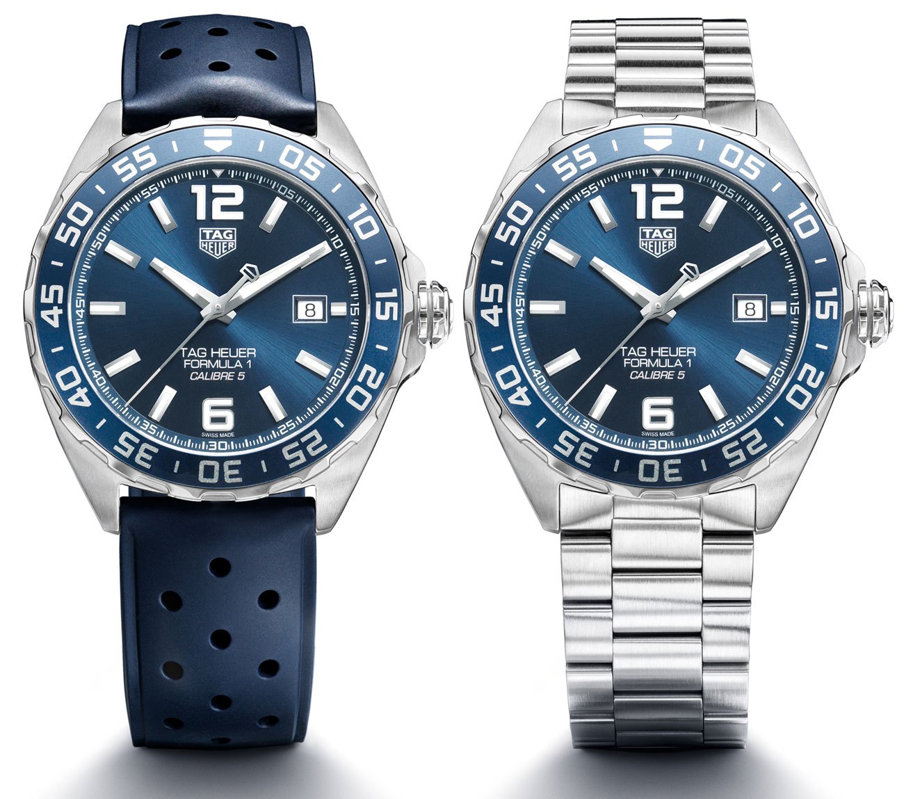 Shop Authentic Tag Heuer Formula 1 Bucherer Blue Edition Blue Dial Blue Calfskin Strap Watch for Men - WAZ2015.FT8023 - Luxxuri