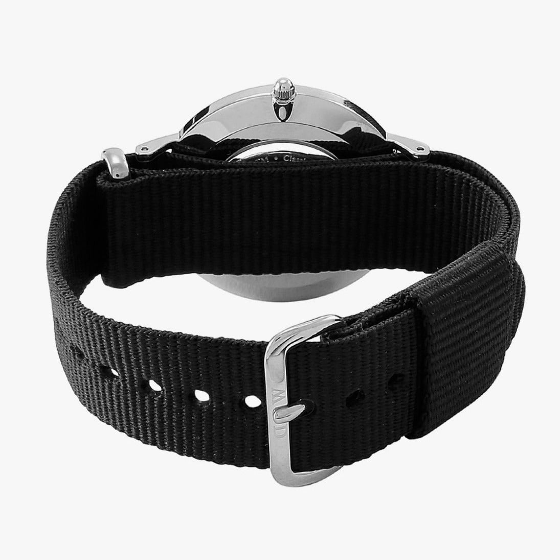 Shop Authentic Daniel Wellington Classic Cornwall White Dial Black Nylon Strap Watch For Men - DW00100258 - Luxxuri