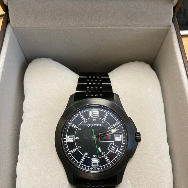 Shop Authentic Gucci G Timeless Black Dial Black Steel Strap Watch For Men - YA126202 - Luxxuri