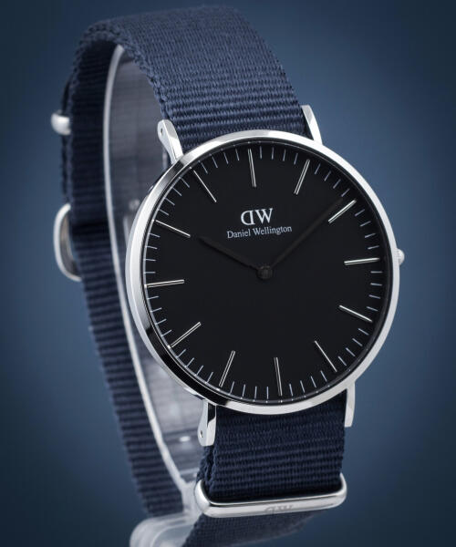 Shop Authentic Daniel Wellington Classic Bayswater Black Dial Black NATO Strap Watch For Men - DW00100278 - Luxxuri