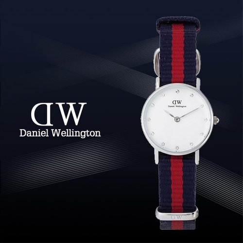 Shop Authentic Daniel Wellington Classy Oxford White Dial Two Tone Nylon Strap Watch For Women - DW00100072 - Luxxuri
