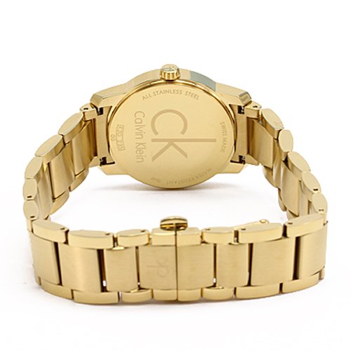 Shop Authentic Calvin Klein City White Dial Gold Steel Strap Watch for Women - K2G23546 - Luxxuri