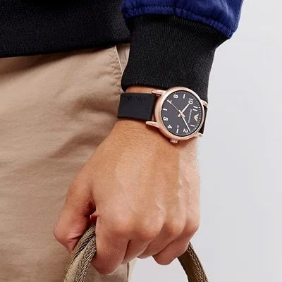 Shop Authentic Emporio Armani Luigi Quartz Black Dial Black Rubber Strap Watch For Men - AR11097 - Luxxuri