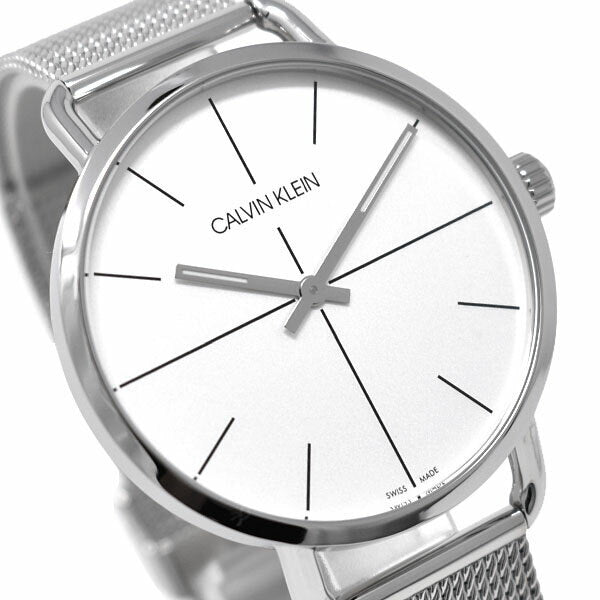 Shop Authentic Calvin Klein Even Quartz White Dial Silver Steel Strap Watch for Women - K7B21126 - Luxxuri