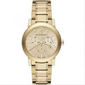 Shop Authentic Burberry The City Gold Dial Gold Steel Strap Watch for Women - BU9753 - Luxxuri