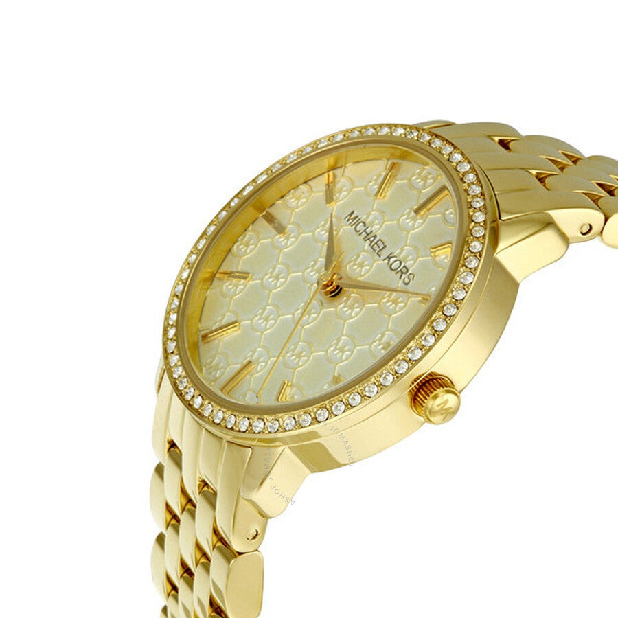 Shop Authentic Michael Kors Argyle Glitz Rose Gold Dial Rose Gold Steel Strap Watch For Women - MK3120 - Luxxuri