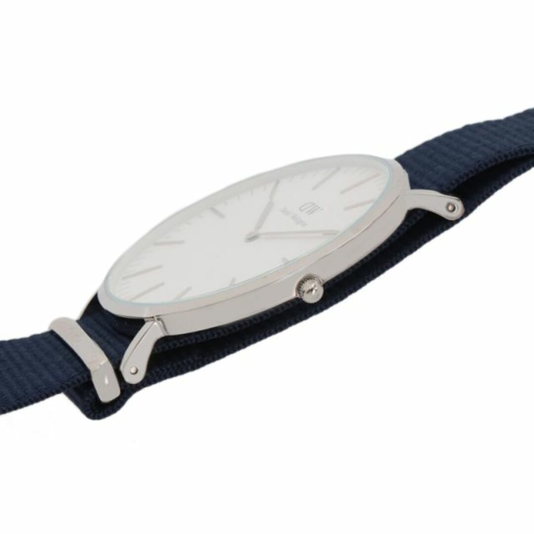 Shop Authentic Daniel Wellington Classic Bayswater White Dial Blue NATO Strap Watch For Men - DW00100276 - Luxxuri