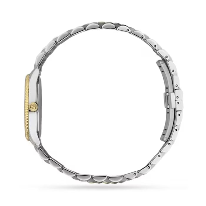 Shop Authentic Gucci G Timeless Quartz Pink Dial Two Tone Steel Strap Watch For Women - YA1265030 - Luxxuri