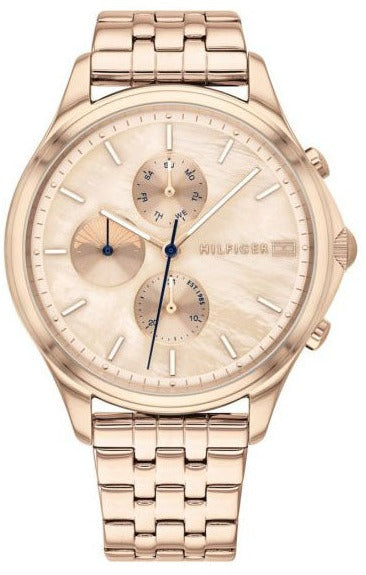 Shop Authentic Tommy Hilfiger Whitney Chronograph Quartz Rose Gold Dial Rose Gold Steel Strap Watch For Women - 1782120 - Luxxuri