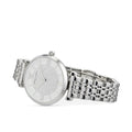 Shop Authentic Emporio Armani Gianni T Bar White Crystal Pave Dial Silver Stainless Steel Strap Watch For Women - AR1925 - Luxxuri
