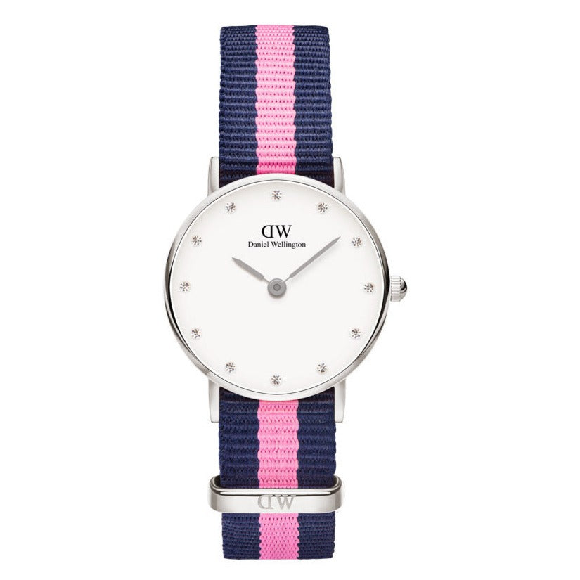 Shop Authentic Daniel Wellington Classy Winchester White Dial Two Tone NATO Strap Watch For Women - DW00100073 - Luxxuri