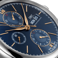 Shop Authentic IWC Portofino Chronograph Blue Dial Black Leather Strap Watch for Men - IW391036 - Luxxuri