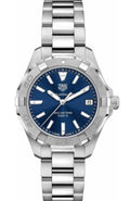 Shop Authentic Tag Heuer Aquaracer Quartz Blue Dial Silver Steel Strap Watch for Women - WBD1312.BA0740 - Luxxuri
