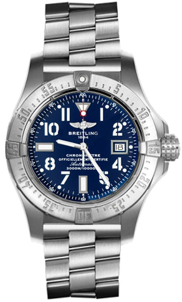 Shop Authentic Breitling Aeromarine Avenger Seawolf 45mm Blue Dial Stainless Steel Mens Watch - A1733110/C756 - Luxxuri