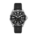 Shop Authentic Tag Heuer Aquaracer Quartz Black Dial Black Rubber Strap Watch for Men - WAY101A.FT6141 - Luxxuri