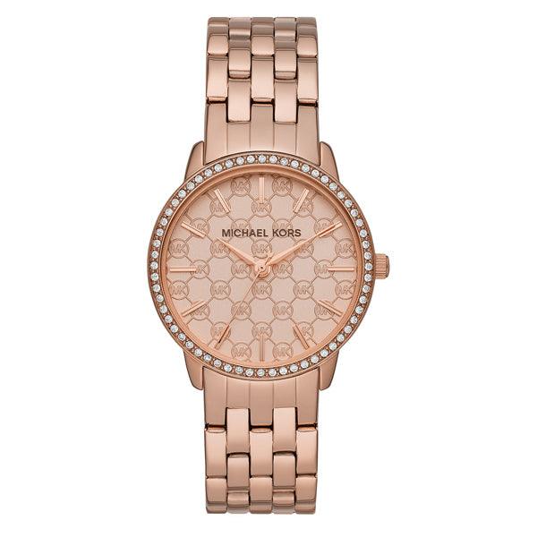 Shop Authentic Michael Kors Argyle Quartz Rose Gold Dial Rose Gold Steel Strap Watch For Women - MK3156 - Luxxuri