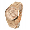 Shop Authentic Emporio Armani Classic Rose Gold Chronograph Steel Strap Watch For Men - AR2452 - Luxxuri
