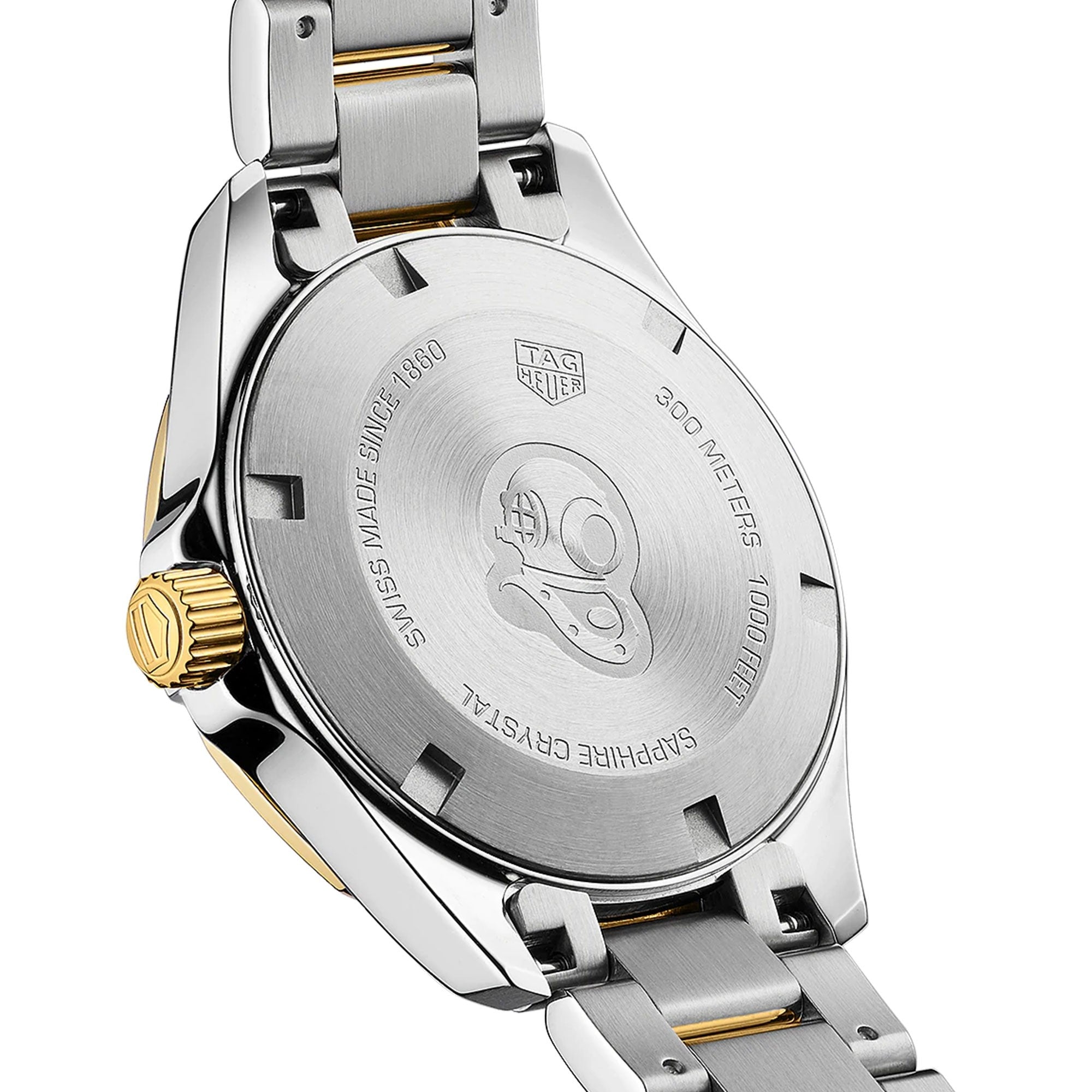 Tag Heuer Aquaracer Mother of Pearl Dial Two Tone Steel Strap Watch for Women - WBD1320.BB0320