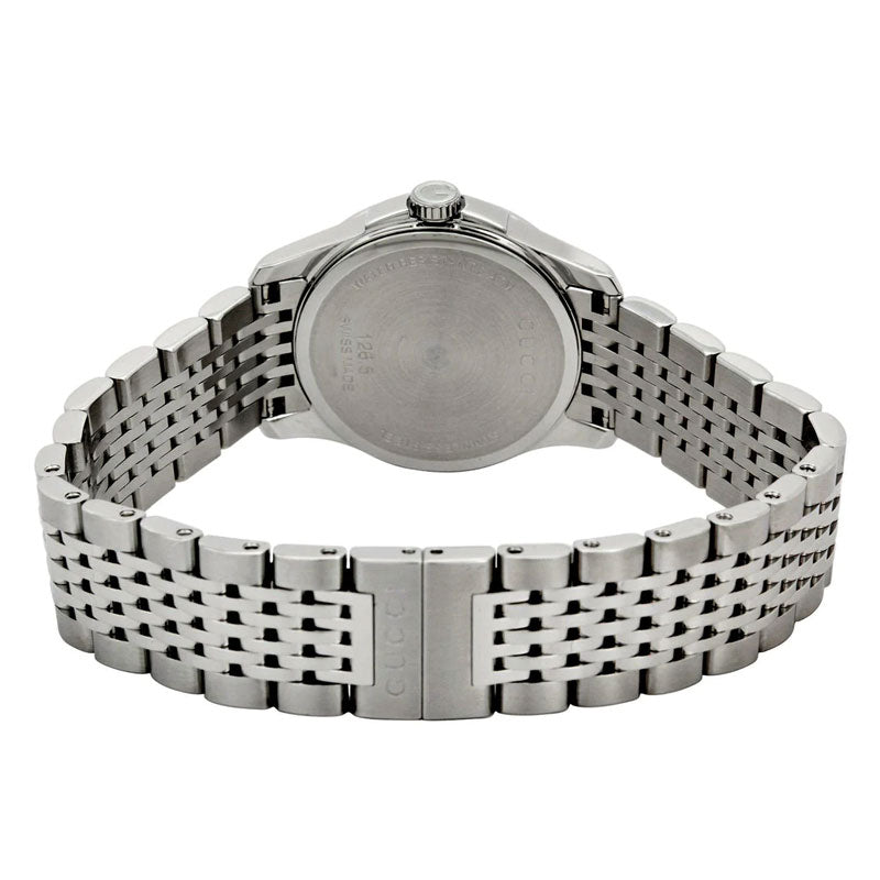 Shop Authentic Gucci G Timeless Diamonds Mother of Pearl Dial Silver Steel Strap Watch For Women - YA126506 - Luxxuri