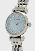 Shop Authentic Emporio Armani Gianni Blue Dial Silver Steel Strap Watch For Women - AR1961 - Luxxuri