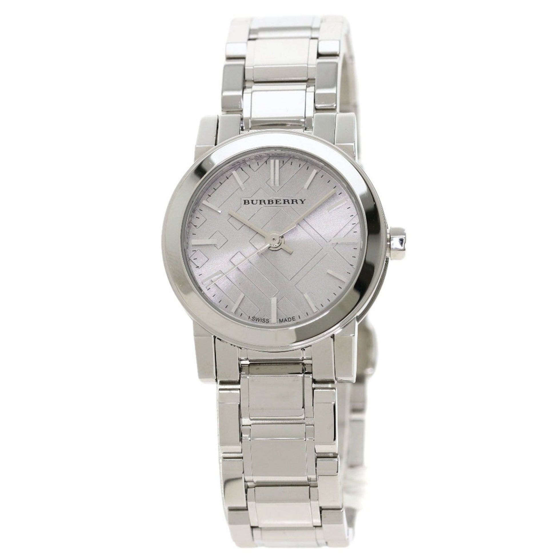 Shop Authentic Burberry The City Diamonds Silver Dial Silver Steel Strap Watch for Women - BU9229 - Luxxuri