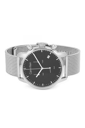 Shop Authentic Calvin Klein City Chronograph Black Dial Silver Mesh Bracelet Watch for Men - K2G27121 - Luxxuri