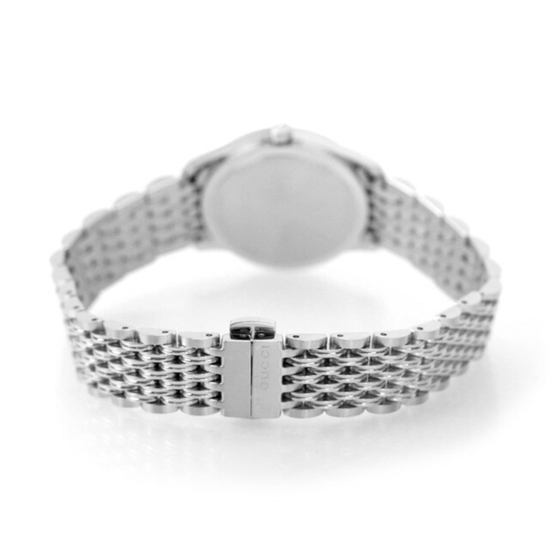 Shop Authentic Gucci G Timeless Quartz Black Dial Silver Steel Strap Watch For Women - YA1265020 - Luxxuri