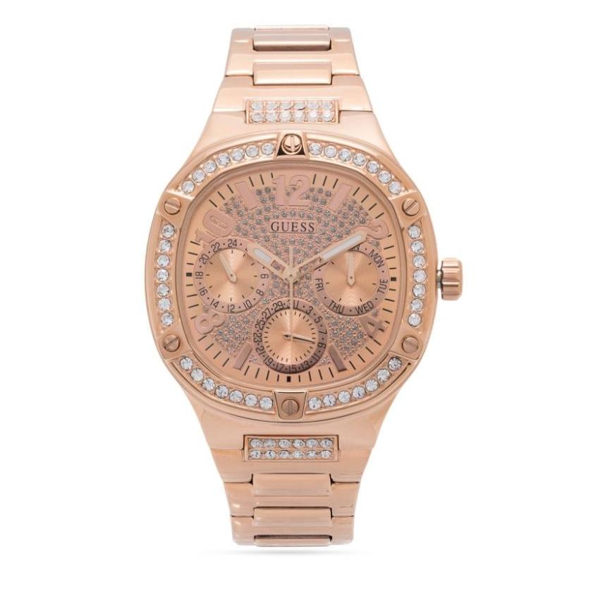 Guess Duchees Quartz Rose Gold Dial Rose Gold Steel Strap Watch For Women - GW0558L3