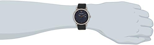 Shop Authentic Emporio Armani Classic Quartz Blue Dial Black Leather Strap Watch For Men - AR1731 - Luxxuri