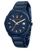 Shop Authentic Maserati Guilloche Blue Edition 42mm Stainless Steel Watch For Men - R8853141001 - Luxxuri