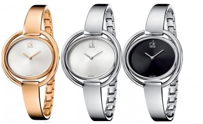 Shop Authentic Calvin Klein Impetuos Silver Dial Rose Gold Steel Strap Watch for Women - K4F2N616 - Luxxuri