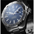 Shop Authentic Tag Heuer Aquaracer Calibre 5 Automatic Blue Dial Silver Steel Strap Watch for Men - WAY2012.BA0927 - Luxxuri