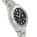Shop Authentic Tag Heuer Aquaracer Quartz Black Dial Silver Steel Strap Watch for Men - WAY1110.BA0928 - Luxxuri