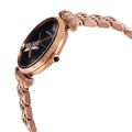 Shop Authentic Emporio Armani Gianni T Bar Black Dial Rose Gold Steel Strap Watch For Women - AR11206 - Luxxuri