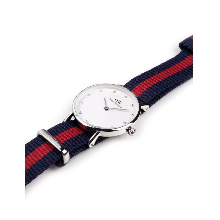 Shop Authentic Daniel Wellington Classy Oxford White Dial Two Tone Nylon Strap Watch For Women - DW00100072 - Luxxuri